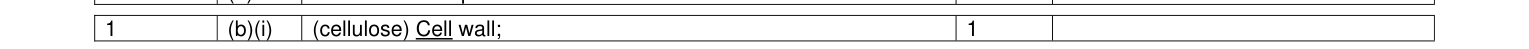 Mark scheme for January 2010 As Unit 2 Q1(b)(iii) (1 marks)