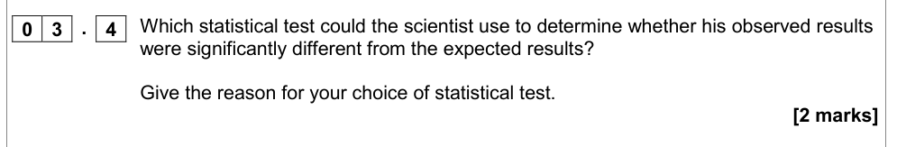 Question from Specimen A-Level Paper 2 Q3.4 (2 marks)