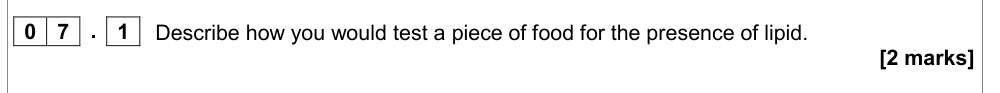 Question from Specimen As Paper 1 Q7.1 (2 marks)