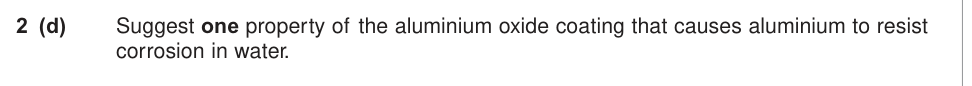 Question from June 2010 A-Level Unit 5 Q2(d) (1 marks)