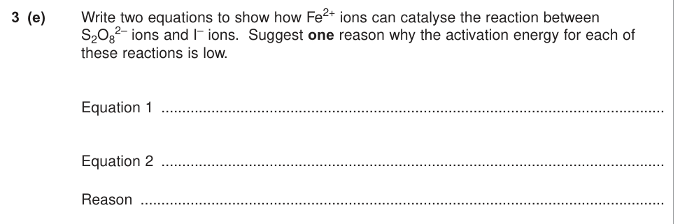 Question from June 2010 A-Level Unit 5 Q3(e) (3 marks)