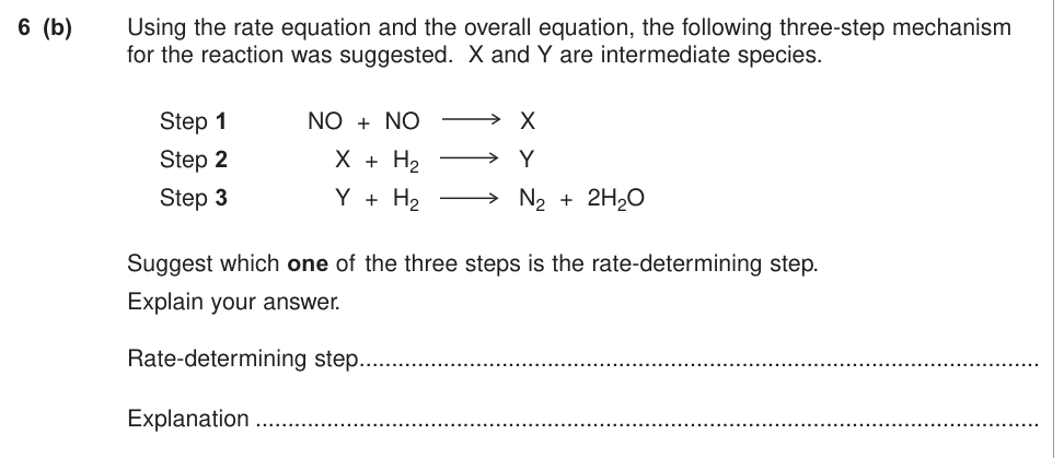 Question from June 2011 A-Level Unit 4 Q6(b) (2 marks)