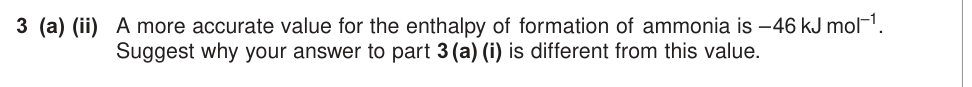 Question from June 2011 A-Level Unit 5 Q3(a)(ii) (1 marks)