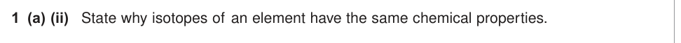 Question from June 2011 As Unit 1 Q1(a)(ii) (1 marks)