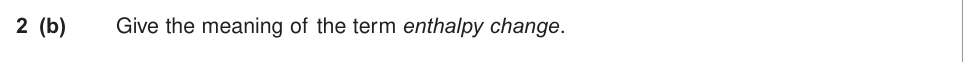 Question from June 2011 As Unit 2 Q2(b) (1 marks)