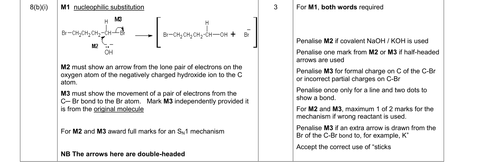 Mark scheme for 2012 As Unit 2 Q8(b) (4 marks)