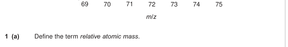 Question from June 2013 As Unit 1 Q1(a) (2 marks)