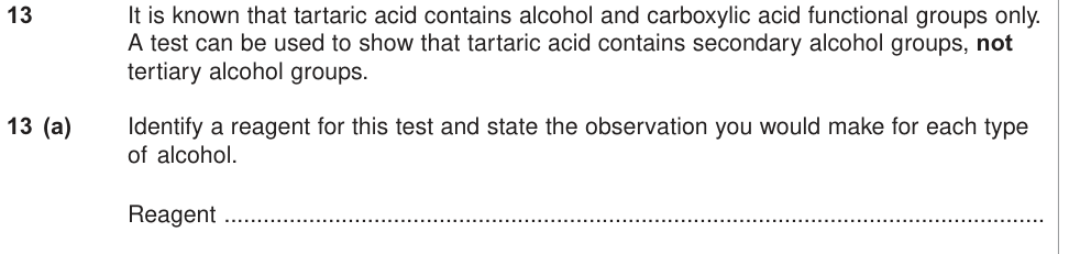 Question from 2013 As Unit 3 EMPA Q13(a) (3 marks)