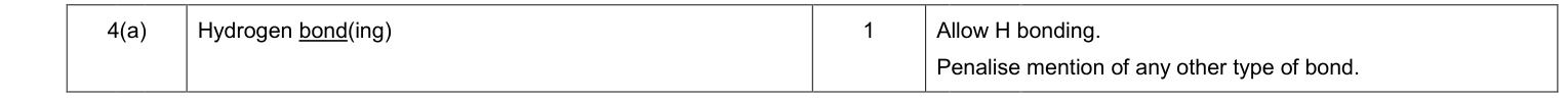 Mark scheme for 2014 A-Level Unit 4 Q4(a) (1 marks)