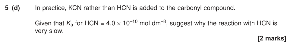 Question from 2014 A-Level Unit 4 Q5(d) (2 marks)