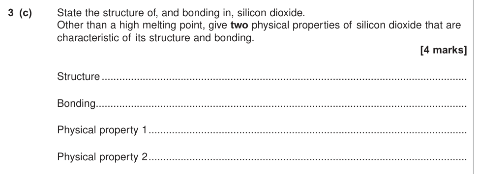 Question from 2014 A-Level Unit 5 Q3(c) (4 marks)