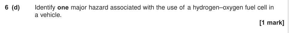Question from 2014 A-Level Unit 5 Q6(d) (1 marks)