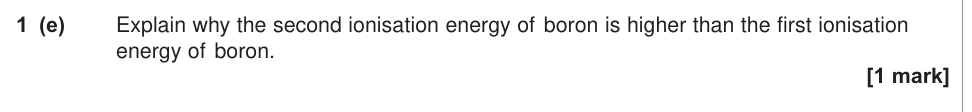 Question from 2014 As Unit 1 Q1(e) (1 marks)