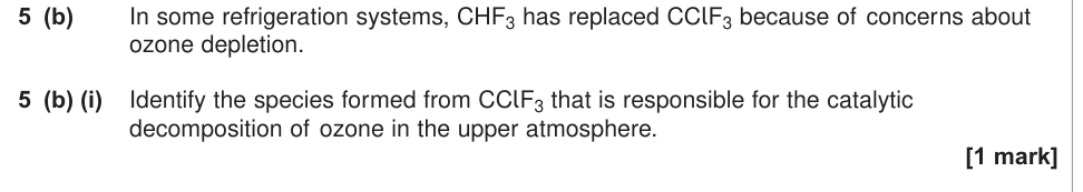 Question from 2014 As Unit 2 Q5(b)(i) (1 marks)