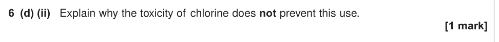 Question from 2014 As Unit 2 Q6(d)(ii) (1 marks)