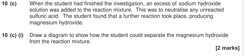 Question from 2014 As Unit 3 EMPA Q10(c)(i) (2 marks)