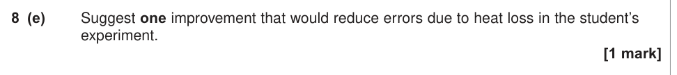 Question from 2014 As Unit 3 EMPA Q8(e) (1 marks)