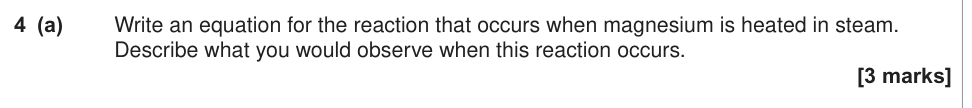 Question from 2015 A-Level Unit 5 Q4(a) (3 marks)