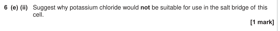 Question from 2015 A-Level Unit 5 Q6(e)(ii) (1 marks)