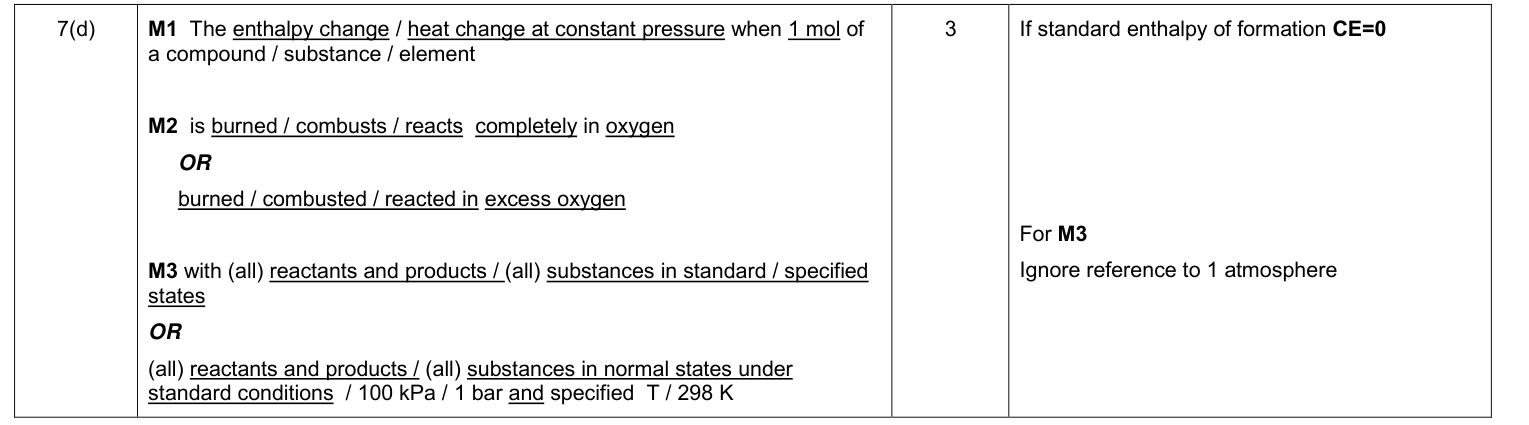 Mark scheme for 2015 As Unit 2 Q7(d) (3 marks)