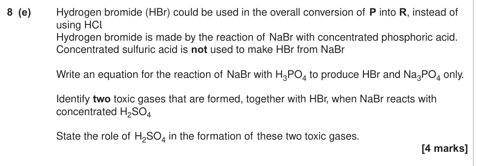 Question from 2015 As Unit 2 Q8(e) (4 marks)