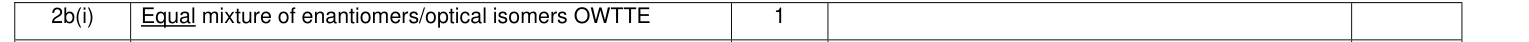 Mark scheme for 2016 A-Level Unit 4 Q2(b)(i) (1 marks)