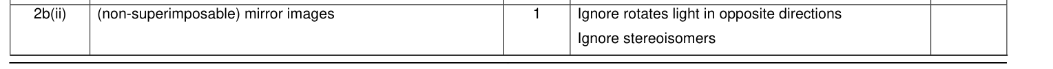 Mark scheme for 2016 A-Level Unit 4 Q2(b)(ii) (1 marks)