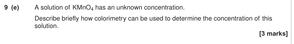 Question from 2016 A-Level Unit 5 Q9(e) (3 marks)