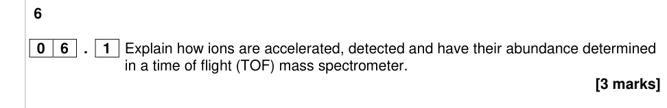 Question from 2016 As Paper 1 Q6.1 (3 marks)