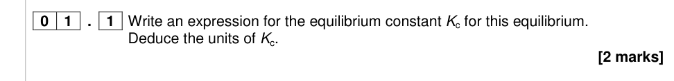 Question from 2016 As Paper 2 Q1.1 (2 marks)
