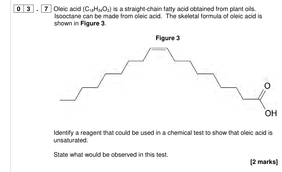 Question from 2016 As Paper 2 Q3.7 (2 marks)