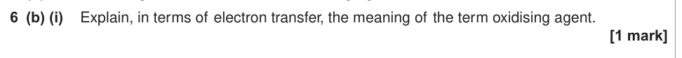 Question from 2016 As Unit 2 Q6(b)(i) (1 marks)
