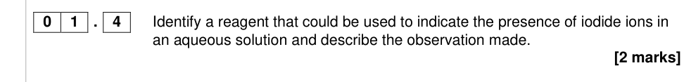 Question from 2017 A-Level Paper 1 Q1.4 (2 marks)