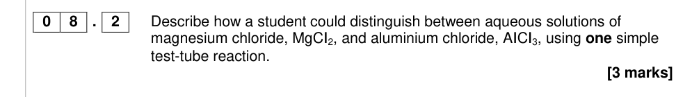 Question from 2017 A-Level Paper 1 Q8.2 (3 marks)