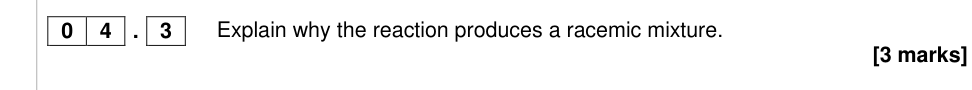 Question from 2017 A-Level Paper 2 Q4.3 (3 marks)