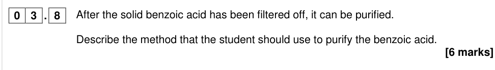 Question from 2017 A-Level Paper 3 Q3.8 (6 marks)