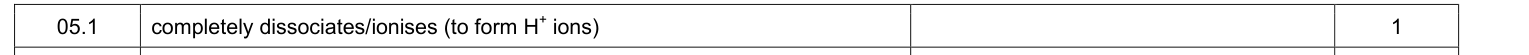 Mark scheme for 2018 A-Level Paper 1 Q05.1 (1 marks)
