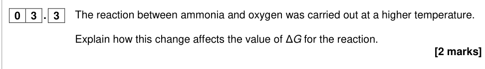 Question from 2018 A-Level Paper 1 Q3.3 (2 marks)