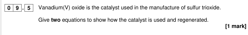Question from 2018 A-Level Paper 1 Q9.5 (1 marks)