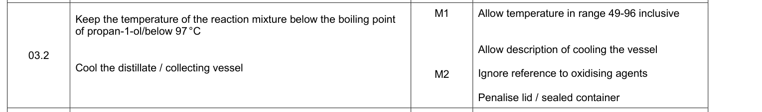 Mark scheme for 2018 A-Level Paper 2 Q3.2 (2 marks)