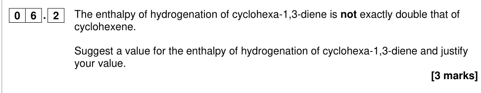 Question from 2018 A-Level Paper 2 Q6.2 (3 marks)