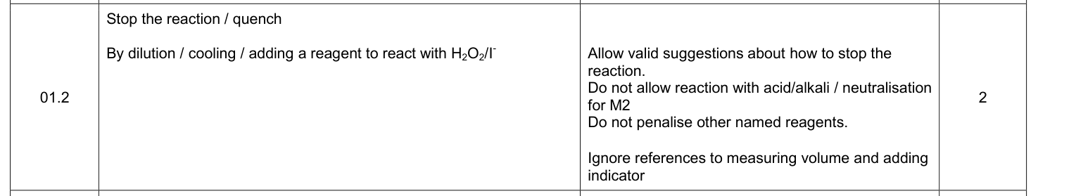 Mark scheme for 2018 A-Level Paper 3 Q1.2 (2 marks)