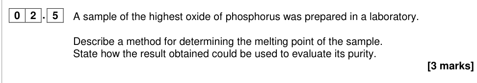 Question from 2018 A-Level Paper 3 Q2.5 (3 marks)