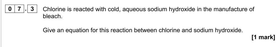Question from 2018 As Paper 1 Q7.3 (1 marks)