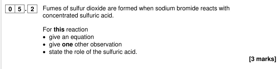 Question from 2019 A-Level Paper 1 Q5.2 (3 marks)