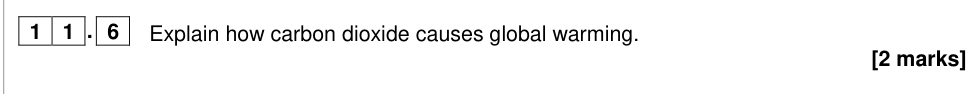 Question from 2019 A-Level Paper 2 Q11.6 (2 marks)