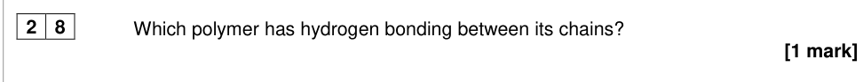 Question from 2019 A-Level Paper 3 Q28 (1 marks)