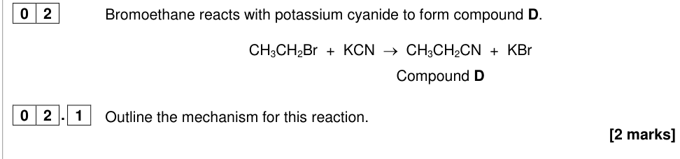 Question from 2019 As Paper 2 Q2.1 (2 marks)