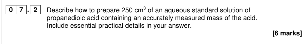 Question from 2019 As Paper 2 Q7.2 (6 marks)