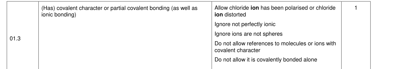 Mark scheme for 2020 A-Level Paper 1 Q1.3 (1 marks)